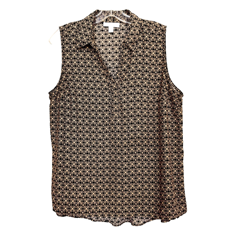 Dana Buchman Blouse Polyester Top ~ Size L